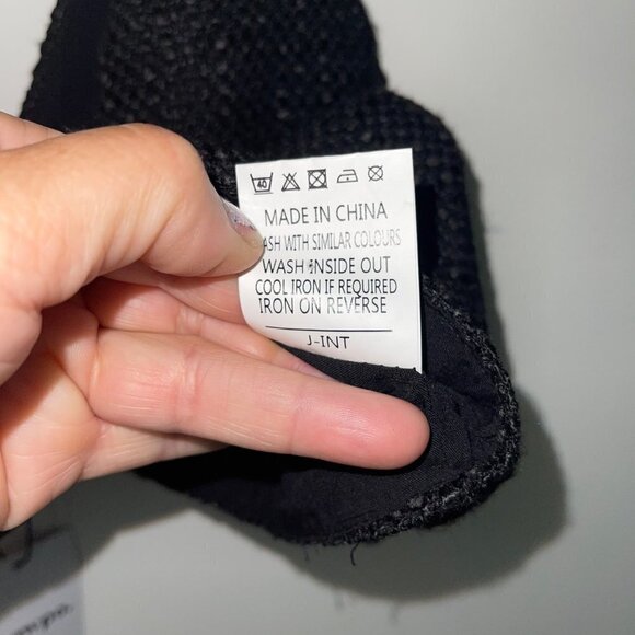 Showpo Adelaide Two Piece Wide Leg Pant And Crop Top Set Size 16 Black New - Picture 5 of 15